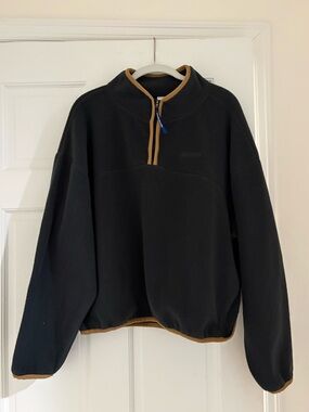 Lululemon tumbled fleece half zip - size L - dark forest green color